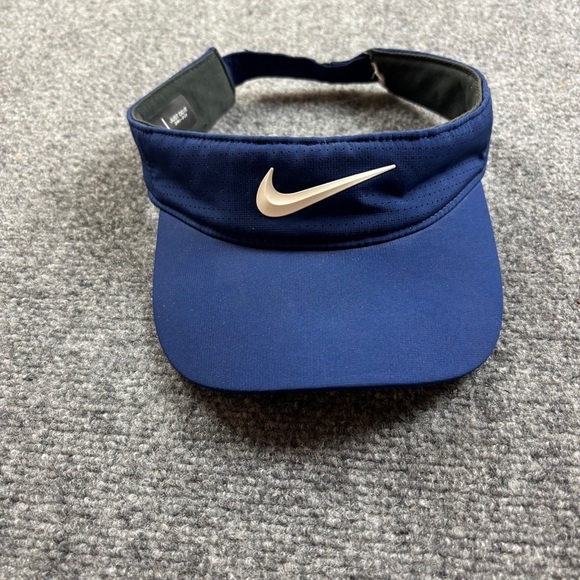 NIKE Unisex Blue Dri-Fit Adjustable Athletic Visor One size fits most - Picture 2 of 6